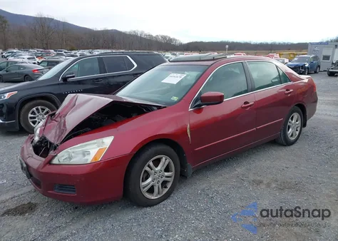 2006 Honda Accord 2.4 Ex from USA, damaged, VIN 1HGCM567X6A013863